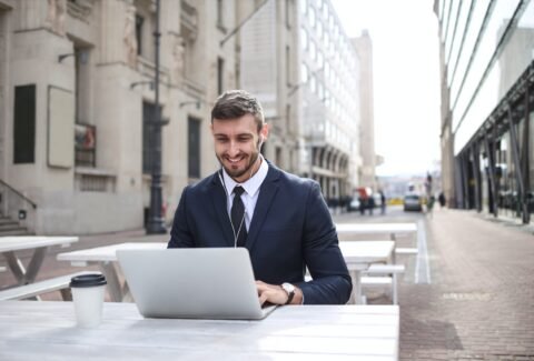 Photo by Andrea Piacquadio: https://www.pexels.com/photo/man-in-black-suit-jacket-using-macbook-3777559/