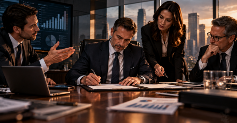 El CEO firmó el contrato. Pero él no fue quien decidió